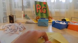 Как сделать коробочку из квадратной бумаги. /Оригами/