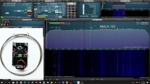 Прием в диапазоне 40 м на SDR RSP1A с антеннами QFH и AMLA150 с RTL-SDR Blog Wideband LNA BIAS-T