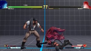 Street Fighter 5 Menat Ryona Necalli Win pose with All Costumes | Menat Submits to Necalli Part One