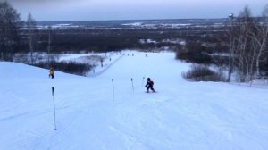 Катаемся на лыжах. Воронинские горки в Тюмени