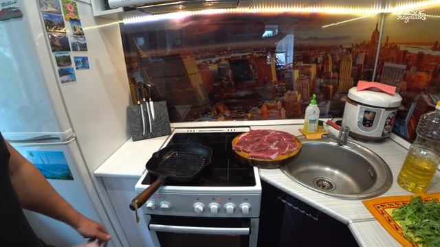 Медальоны из Говядины с сливочным Маслом  и картошкой фри / домашний рецепт