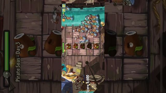 PVZ2 PLANTS VS ZOMBIES 2 PIRATES SEAS CANNON SHOOT #shorts #plantsvszombies2