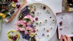 СТОЛИК С ПИОНАМИ И СИРЕНЬЮ ИЗ ЭПОКСИДНОЙ СМОЛЫ STAR LIGHT.