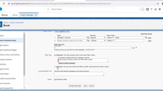 12 Lookup filters in lookup & master detail relationships in Salesforce | Salesforce Training Video