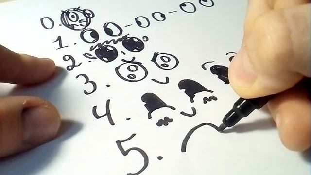 5 способов нарисовать мультяшные глаза. смотреть онлайн