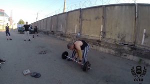 Виктор Блуд и Силачи Старой Школы - Швунг штанги 90кг одной рукой