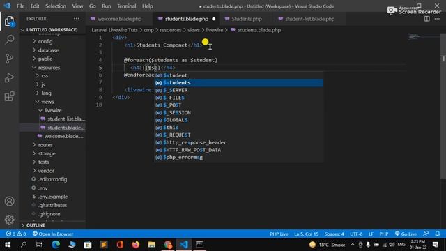 Laravel Livewire Tutorial #11 - Nested Components In Livewire Hindi