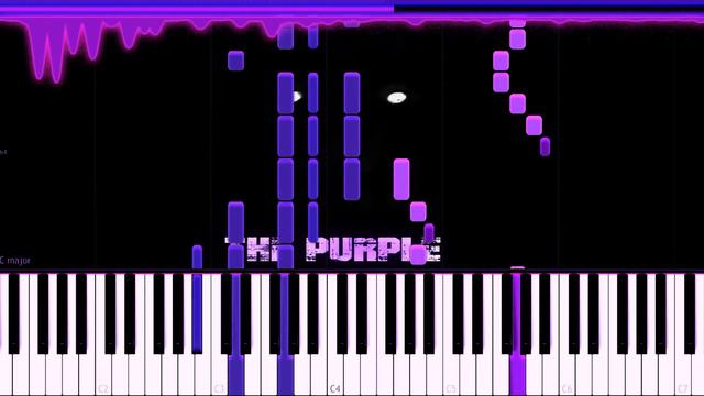 DaGames - I'm The Purple Guy [Solo Piano Tutorial by Danvol] - Synthesia HD смотреть онлайн