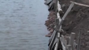 промазываем, обрабатываем доски отработкой на пруду. Сибирская деревня Потеряевка Игнатий Лапкин