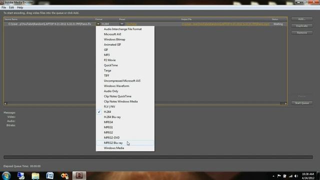 Convert FLV to WMV using Adobe Media Encoder смотреть онлайн
