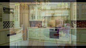 Интерьер современной кухни оливкового цвета