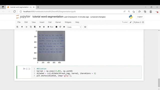 Line, word segmentation with OpenCV Python | Tutorial | Computer Vision