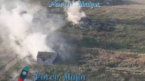 Кадры наступления ВСУ на н.п Роботино при поддержке БМП Bradley.