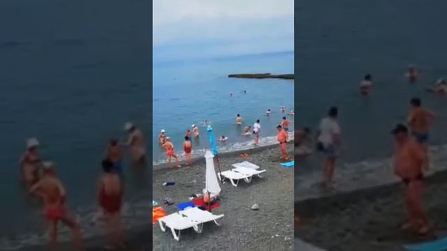 Пляж за ЖД вокзалом Адлер ❗ смотреть онлайн