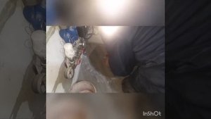 Отверстие в бетоне под канализацию Ф-110 + самый дешёвый герметик