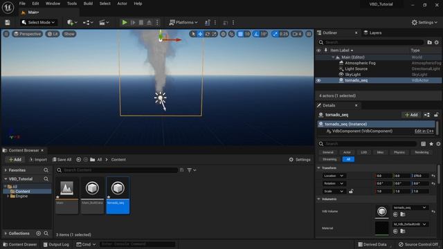 Import VDBs into Unreal Engine 5