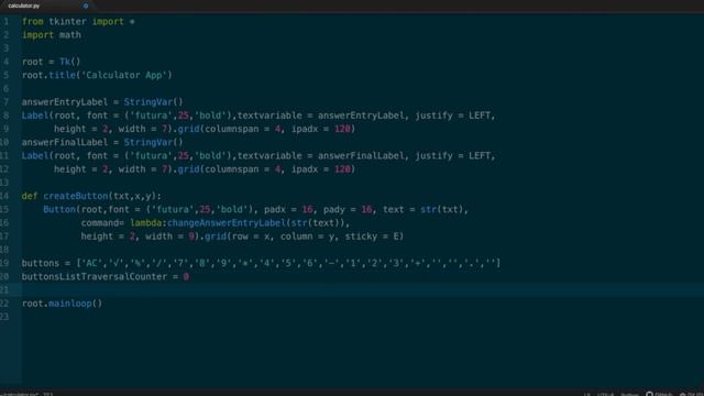 Mini Project : GUI Calculator using Python3 and tkinter смотреть онлайн