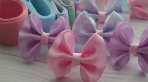 Простые базовые бантики из ленты 🎀🎀🎀