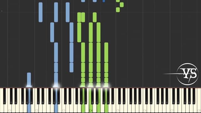 How to play Stairway to Heaven by Led Zeppelin on piano - Piano Cover - Synthesia Tutorial смотреть онлайн