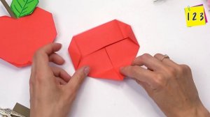 3d paper apple | Easy origami apple