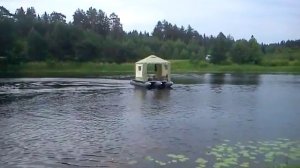 Надувной катамаран + палатка