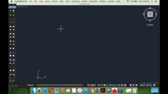 Tutorial -3 AutoCAD 2016 on Macintosh Mac  - Methods of drawing lines and Dimensions