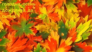 ПОСЛОВИЦЫ И ПОГОВОРКИ ОБ ОСЕНИ (КПЛ 129)