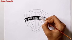 How to draw Warner bros pictures logo | Movie, Warner bros, warner brothers, WB