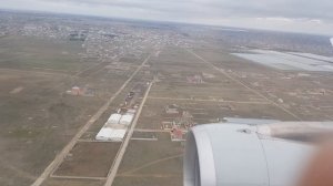 Landing to Heydar Aliyev International Airport (GYD), Baku, Azerbaijan - 2018/12/08