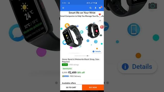 HONOR BAND 6 at Lowest Price ₹2499 смотреть онлайн