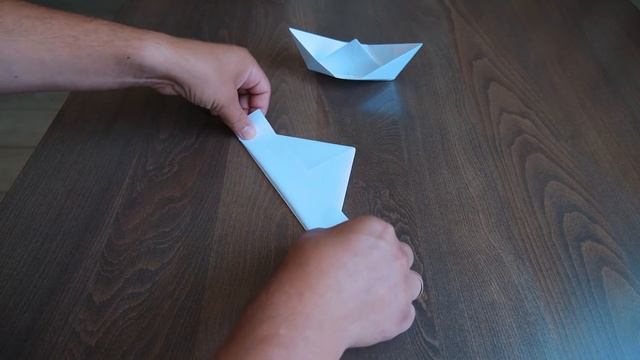 Как сделать кораблик оригами, origami boat