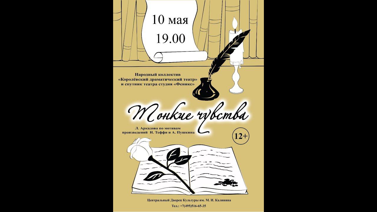 "ТОНКИЕ ЧУВСТВА" (по произведениям Н.Тэффи и А.С.Пушкина) смотреть онлайн