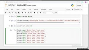 Class 41 ( 7 pm batch ) sql insert, insert , update , procedures using pyodbc