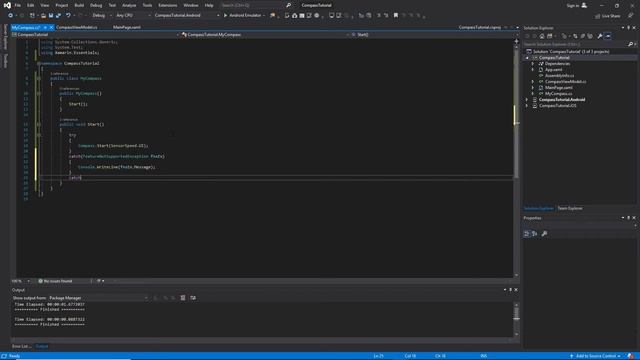 Xamarin Forms Compass Tutorial смотреть онлайн