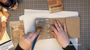 EASY PAPER BAG JUNK JOURNAL TUTORIAL Part 1 - LUNCH BAG - Cover and Decorating