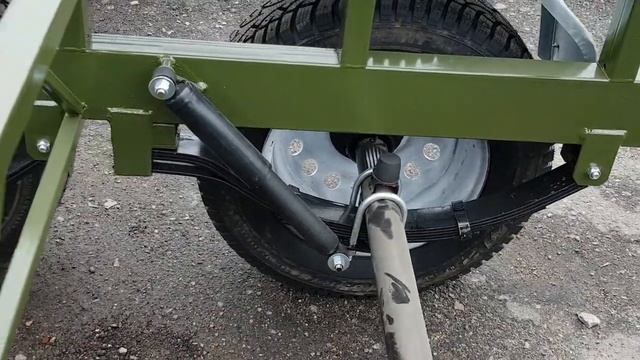 2-х осный прицеп платформа Пасека. смотреть онлайн