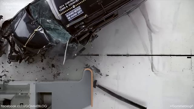 2014 Chrysler Town & Country CRASH TEST IIHS Small Overlap [POOR] смотреть онлайн