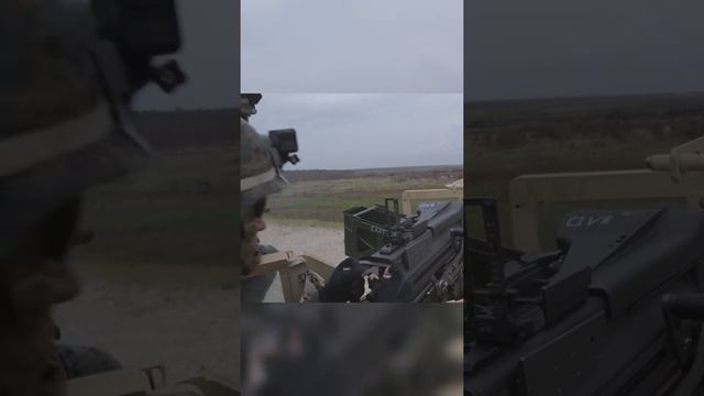 American Troops Fire MK-19 Grenade Cannon