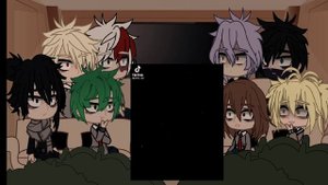 Реакция персонажей МГА на Мидорию и Шигараки - сводные братья|1/2|??/??|gacha club|