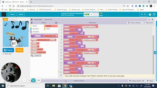 Code org - CSD Unit 3 - Lesson 8 смотреть онлайн
