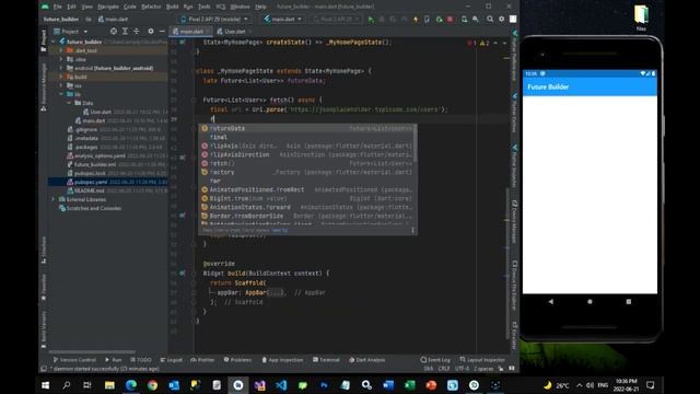 25- Flutter Future Builder API