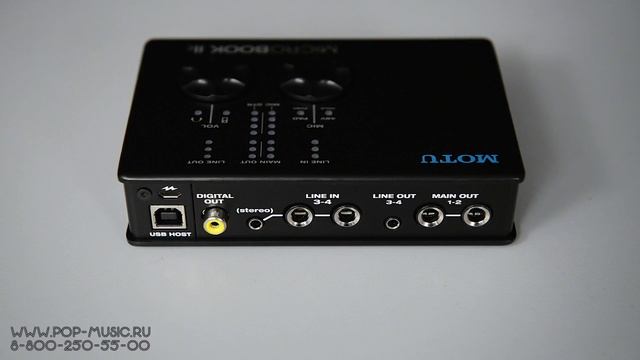MOTU MICROBOOK IIc - компактный аудиоинтерфейс