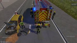 Emergency Call Notruf 112 Oil Spill, Road Traffic Accident III and Car fire on the highway