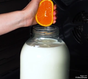 Выжмите апельсин в молоко, потом будете благодарить