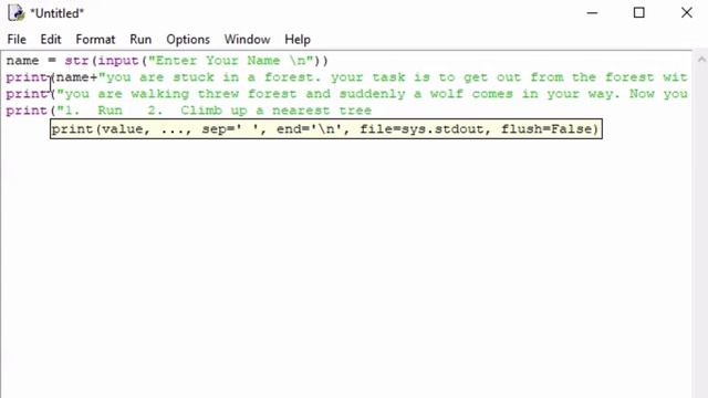 How to make Text Based Adventure Simple Game in Python for Beginner in 5 mins | Python Tutorial