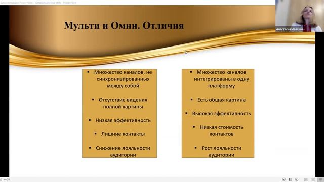 Открытый урок курса 
