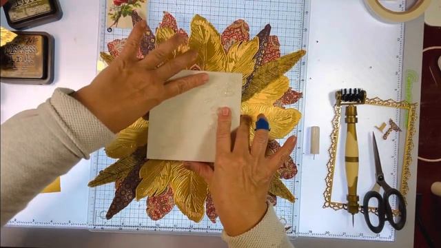 Anna Griffin Fine Feather Impression Dies with Paisley Scrapbooking layouts Create 8 Plate Charger смотреть онлайн