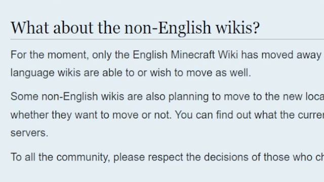 Please stop using the Minecraft Fandom Wiki now. смотреть онлайн