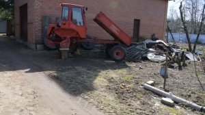 Трактор Т-16 Самоходное шасси.Запуск после переборки,в гостях у Алексея,СССР/Т-16/Попрошайка.