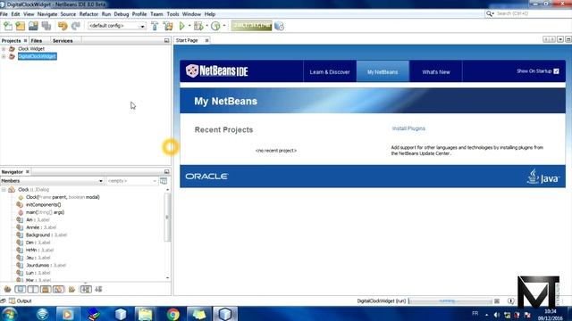 Java tutorial : Make a Digital Clock in Java and Netbeans IDE (Source code provided) смотреть онлайн